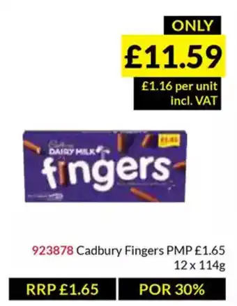 Musgrave MarketPlace Cadbury Fingers offer