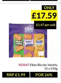 Musgrave MarketPlace Elkes Biccies Variety offer