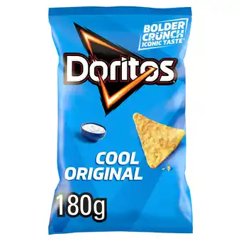 Tesco Doritos Tortilla Chips Cool Original Sharing Bag Crisps 180g offer