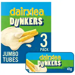Tesco Dairylea Dunkers Jumbo Tubes Cheese Snacks 3x41g offer