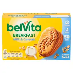 Tesco BelVita Breakfast Biscuits Milk & Cereals 5 Pack 225G offer