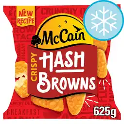 Tesco McCain Potato Hash Browns 625G offer