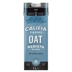 Tesco Califia Farms Oat Barista Chilled Dairy Free Drink 1L offer