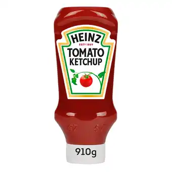 Tesco Heinz Top Down Squeezy Tomato Ketchup Sauce 910 offer