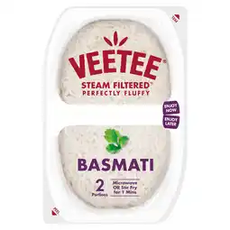 Tesco Veetee Heat & Eat Basmati Rice Pot 2 X 125G offer