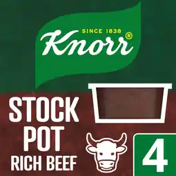 Tesco Knorr Rich Beef Stock Pot 4 x 28g offer