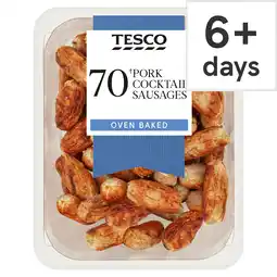 Tesco Tesco 70 Pork Cocktail Sausages 560g offer