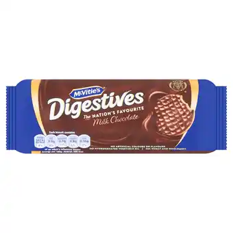 Tesco McVitie's Milk Chocolate Digestive Biscuits 266g offer