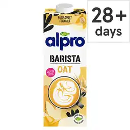 Tesco Alpro Barista Oat Long Life Dairy Free Drink 1L offer