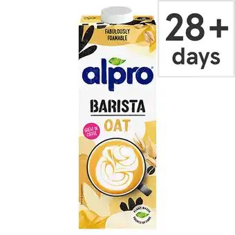 Tesco Alpro Barista Oat Long Life Dairy Free Drink 1L offer