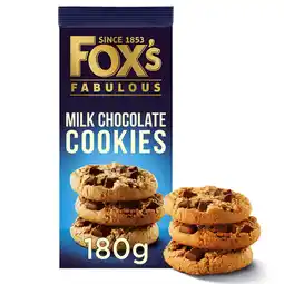 Tesco Fox's Milk Chocolate Cookies 180G offer