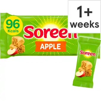 Tesco Soreen 5 Apple Lunchbox Loaves 150G offer