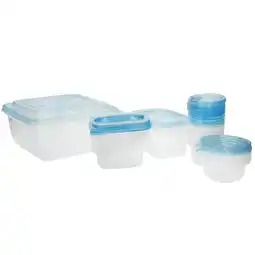 Tesco KitchenCraft 23pc Plastic Reusable Meal Prep Container Set offer