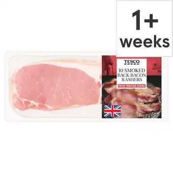 Tesco Tesco British 10 Smoked Back Bacon Rashers 300G offer