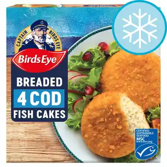 Tesco Birds Eye 4 Breaded Cod Cakes 198G offer