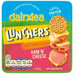 Tesco Dairylea Lunchers Ham n Cheese 65g offer