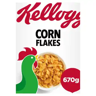 Tesco Kellogg's Corn Flakes Breakfast Cereal 670g offer