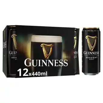 Tesco Guinness Draught 12 X 440Ml offer