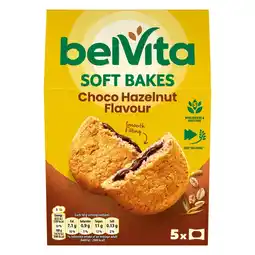 Tesco BelVita Soft Bakes Choco Hazelnut Filled Biscuits 5 Pack 250G offer