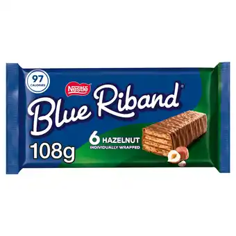 Tesco Blue Riband Hazelnut Chocolate Wafer Bars 6 x 18g offer