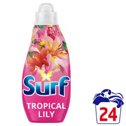 Tesco Surf Tropical Lily Liquid Laundry Detergent 24 Washes 648ml offer