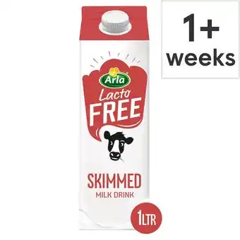 Tesco Arla LactoFREE Skimmed Milk Drink 1L offer