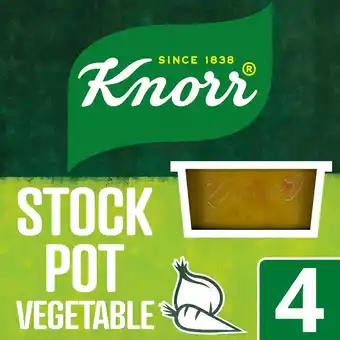 Tesco Knorr Vegetable Stock Pot 4x28g offer