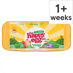 Tesco Happy Egg Co. Free Range Eggs 10 Mixed Weight offer