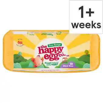 Tesco Happy Egg Co. Free Range Eggs 10 Mixed Weight offer