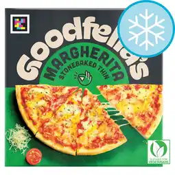 Tesco Goodfella's Stonebaked Thin Margherita Cheese Pizza 334g offer