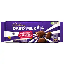 Tesco Cadbury Marvellous Creations Jelly Pop Candy Chocolate Bar 160g offer