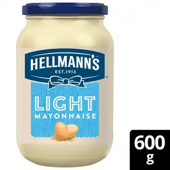 Tesco Hellmann's Light Mayonnaise Jar 600g offer