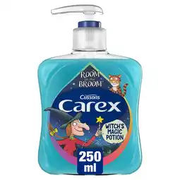 Tesco CAREX LIQUID HANDWASH JULIA DONALDSON'S 'ROOM ON THE BROOM' 250ML offer