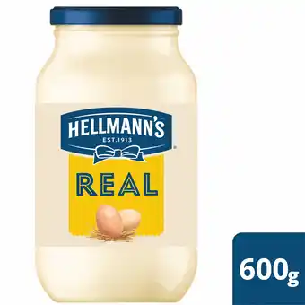 Tesco Hellmann's Real Mayonnaise Jar 600g offer