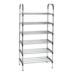 Tesco Living and Home 6-Tier Stackable Shoe Rack Organizer offer