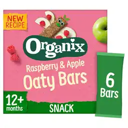 Tesco Organix Raspberry & Apple Soft Oaty Bars 6x23g offer