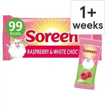 Tesco Soreen Raspberry & White Chocolate 5 Mini Loaves 150G offer