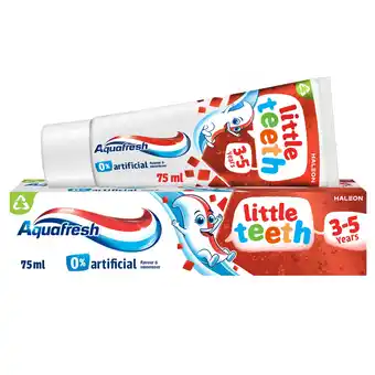 Tesco Aquafresh Little Teeth 3-5 Years Tooth Paste 75Ml offer