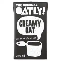 Tesco Oatly Creamy Oat Single Cream Alternative 250Ml offer