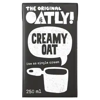 Tesco Oatly Creamy Oat Single Cream Alternative 250Ml offer