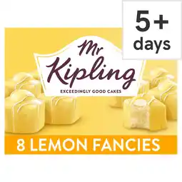 Tesco Mr Kipling 8 Lemon Fancies Sponge Cakes offer