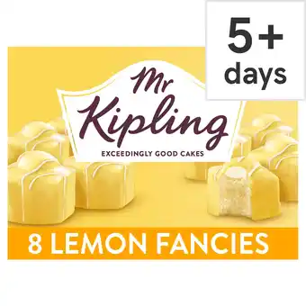 Tesco Mr Kipling 8 Lemon Fancies Sponge Cakes offer