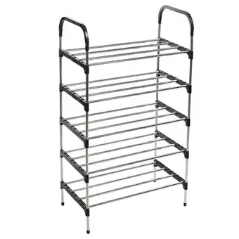 Tesco Living and Home 5-Tier Stackable Shoe Rack Organizer offer