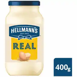 Tesco Hellmann's Real Mayonnaise Jar 400g offer