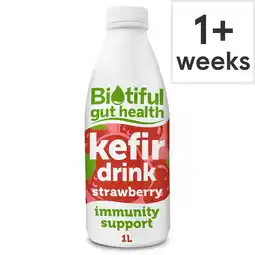 Tesco Biotiful Gut Health Kefir Drink Strawberry 1 Litre offer