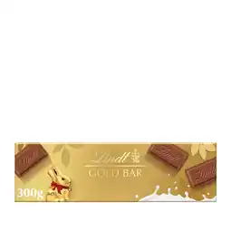 Tesco Lindt Easter Gold Bunny Bar Milk Chocolate 300G offer