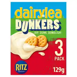 Tesco Dairylea Dunkers Ritz Cheese Snacks 3 x 43g offer