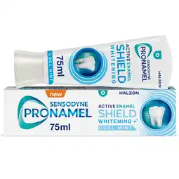 Tesco Sensodyne Pronamel Active Shield Whitening Cool Mint Toothpaste 75ml offer