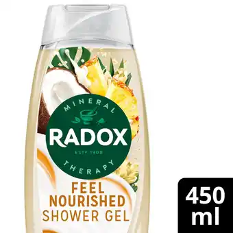 Tesco Radox Feel Nourished Tropical Blends Shower Gel Body Wash 450ml offer