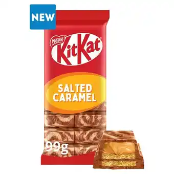 Tesco KitKat Salted Caramel Chocolate Sharing Bar 99g offer